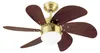Wentylator sufitowy Turbo Swirl mosiądz 76 cm z Podgląd zdjęcia produktu 1