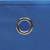 vidaXL Scatole portaoggetti 10 pz. Tessuto blu 32x32x32 cm Anteprima dell’immagine prodotto 3