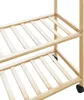 vidaXL Kledingrek met planken en wielen, 110x40x180 cm, Productafbeelding-voorbeeld 6