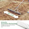 Hrable záhradné hrable vyrobené z hliníka s 91 cm širokou Náhľad obrázku produktu 5