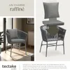 Ensemble de chaises VALEIRAS effet corde tressée - Lot de 4 Voir les images du produit 7
