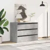 Cassettiera Angolo Grigio Cemento 80x41x58cm Legno Anteprima dell’immagine prodotto 3