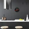 Glasuhr Wanduhr Küchenuhr Echt-Glas 30fi cm Chilischoten Produktbild-Vorschau 3