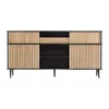 Flieks Commode Armoire de salon avec 4 portes coulissantes, Voir les images du produit 10