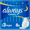 Always Classic Night Sanitary Napkins with Wings Size 3 Produktbild-Vorschau 2