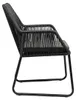 Dining-Gartenstuhl | Mona | Schwarz | Rope | 2er Set Produktbild-Vorschau 6
