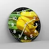 Wanduhr - Rund - Glasuhr - Tulpen Strauß Spiegelreflexion Produktbild-Vorschau 4