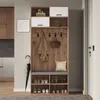 Flieks Schuhschrank mit Sitzkissen, Schuhkommode mit Haken, Produktbild-Vorschau 1