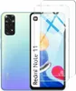 A smartphone and two screen protectors are displayed against a white background. Produktbild-Vorschau