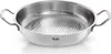 A stainless steel frying pan with two handles is shown against a white background. Náhľad obrázku produktu