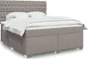 Boxspringbett mit Matratze Taupe 180x200 cm Stoff, Produktbild-Vorschau 1