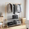 vidaXL Věšák na oděvy s policemi 132x45,5x150,5 cm Náhled obrázku produktu 2