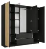 Masseno Drehtürenschrank SATREN 200/200,5/54,5cm 4-türig Produktbild-Vorschau 3