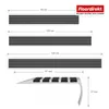 Treppenkantenprofil Titan aus Aluminium mit Carborundum Produktbild-Vorschau 2