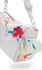 Verstellbare weiße Damenschultertasche mit Kontrastdetails Produktbild-Vorschau 13