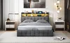 Lit rembourré 140x200cm avec USB/Type-c et sommier à Voir les images du produit 14