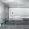 A top-down view of a bathtub with a glass shower screen. Produktbild-Vorschau