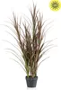 künstliches Gras 115cm UV-beständig burgund dunkelgrün Produktbild-Vorschau 1