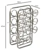 FineBuy, scaffale per vino da 47 cm, argento, design Anteprima dell’immagine prodotto 3