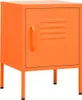 vidaXL Noční stolek oranžový 35x35x51 cm Ocel Náhled obrázku produktu 2