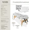 2-zónový masážní stůl 7,5 cm polstrování + kolečka + taška Náhled obrázku produktu 13