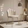 Polsterstuhl MARIS, beige mit goldenen Beinen Produktbild-Vorschau 2