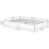 Massivholzbett Weiß 140x190 cm Produktbild-Vorschau 10