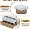MODFU Couchtisch quadratischer um 360° drehbare, Produktbild-Vorschau 5