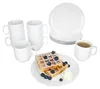 12tlg Frühstücksset Tommy weiß Porzellan 6 Personen Teller Produktbild-Vorschau 1