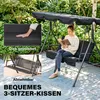 Outsunny Hollywoodschaukel Gartenschaukel 3-Sitzer mit Dach Produktbild-Vorschau 7