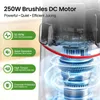 ZELURXX, extractor de jugos lento de 250W, 3 en 1: ideal Vista previa de la imagen del producto 2