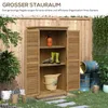 Outsunny Gartenschrank Holz Geräteschuppen Gartenhaus Produktbild-Vorschau 7