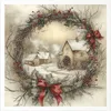 Set di carta di riso - bambini, Natale, paesaggio invernale Anteprima dell’immagine prodotto 8