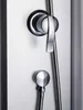 Cabina doccia 80X80X205 Cm / 4Mm; 4 ondulazioni Con sedile, Anteprima dell’immagine prodotto 5