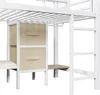 Hochbett mit LED-Beleuchtung, Rausfallschutz, Lattenrost, Produktbild-Vorschau 12