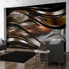 Vlies Fototapete - Amber storm 150x105 cm Abstrakt Produktbild-Vorschau 2