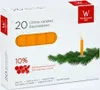 20 Baumkerzen naturgelb 100x13mm 10% Bienenwachs Produktbild-Vorschau 1