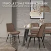 ML-Design Esszimmerstühle 6er Set, Braun, Sitzfläche aus Produktbild-Vorschau 5