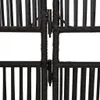 Paravent 3-tlg. Schwarz Poly Rattan Produktbild-Vorschau 7