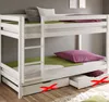 Kinderbett Etagenbett Weiss Hochbett Spielbett Kiefer Produktbild-Vorschau 2