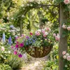 Eleganter Metall-Hängekorb-Blumenampel – Stilvolle Produktbild-Vorschau 1