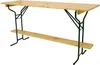 Stehtisch klappbar 220cm rechteckig Höhe 110cm Stahl und Produktbild-Vorschau 2