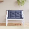 vidaXL Gartenbank-Auflagen 2 Stk. Marineblau 100x50x7 cm Produktbild-Vorschau 2