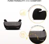 A product image showcasing a car seat booster with feature callouts. Náhled obrázku produktu