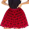 Oblique Unique Tutu Tütü Damen Rock rot schwarz Gepunktet Produktbild-Vorschau 4