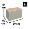 Lounge-Set Sitzgruppe Terrassenmöbel-Set Bostonia 4-tlg. Produktbild-Vorschau 11