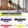 Fitness‑Widerstandsband 4‑teiliges Set, Reißfeste Produktbild-Vorschau 2