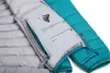 Detailansicht der "TSUNAMI ECO Women" Insulationsjacke von Ocun; zeigt Innenfutter und Taschenanweisungen. Produktbild-Vorschau