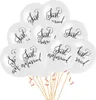 Oblique Unique 10x Luftballons Just Married Hochzeit Feier Produktbild-Vorschau 1