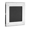 A white square frame with a black textured insert, viewed from a slight angle. Náhľad obrázku produktu
